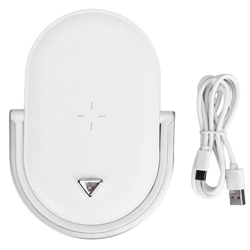 15W Wireless Charging Night Light White Mini Charging Lamp for