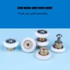 LWCUSNJ 6 pcs Shower Door Rollers Wheels, Bathroom Glass Door