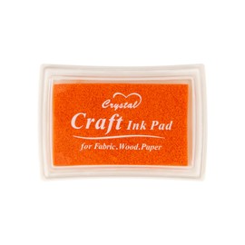 Ancwzoz Ink Pad for Children, Washable for Rubber Stamps, Paper, Scrapbooking, Orange