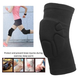 Knee Compression Sleeve, 1 Pair Protective Knee Pads, Thick Sponge Anti Collision Knee Pad for Sport, Anti Slip Knee Sleeve for Women Men, Knee Protectors for Volleyball Dance Yoga(S)