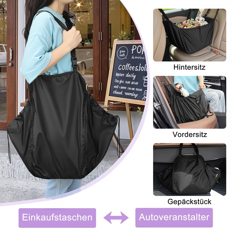 Babenest Autositz Organizer, Große Kapazität Auto Rücksitz Hängende Tasche, Klappbare
