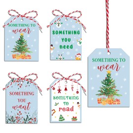 Christmas Gift Tags Christmas Tags Present with String for Gifts Holiday Gift Tags Christmas Tags Christmas Name Tags Xmas Gift Tags Merry Christmas Party Hanging Labels Gift Tags for Winter 100Pcs