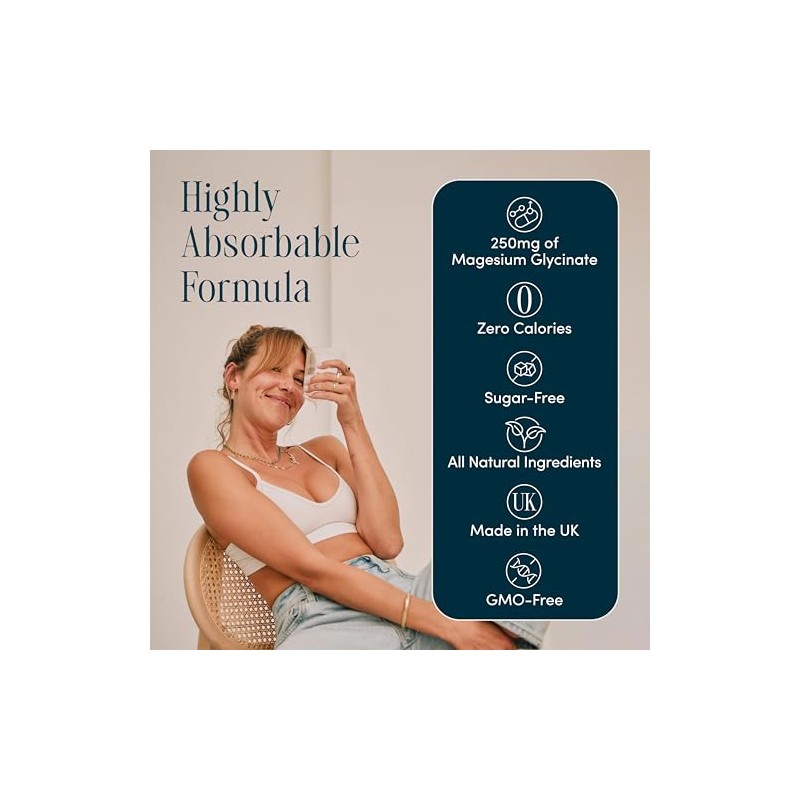 Magnesium Drink Mix Sachets for Sleep, Relaxation & Daily Support,