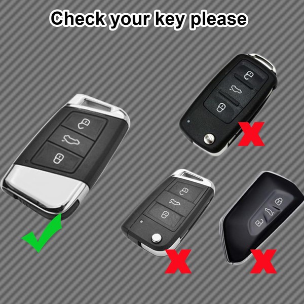 Ruayia Autoschlssel Hlle Kompatibel mit VW, TPU Silikon Schlsselhlle Cover