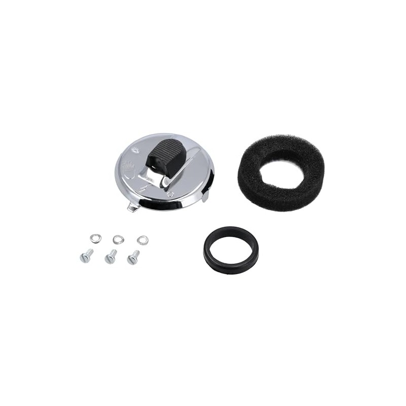 Set: Ignition Switch Cover Stainless Steel Chrome-Plated with Small Parts
