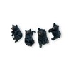 The Bridge Collection 3" Black Bear Pot Hangers - Set