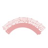 50x Music Notes Cupcake Topper Wrappers Lace Birthday Party Musical