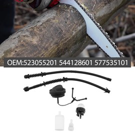 SG Store 1 Set Chainsaw Fuel Tank Cap Hose Line Filter Service Kit Compatible with Husqvarna 135 135E 140 140E 142E 435 450 Chainsaw 544128601/577535101