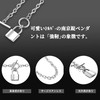 Yooping Men's Necklace, Silver, Padlock, Pendant, Stainless Steel