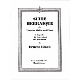 Bloch Suite Hebraique Viola and Piano Sheet Music NEW 050286080