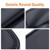 Car Leather Cup Holder Gap Bag for Mobile Phones Glasses