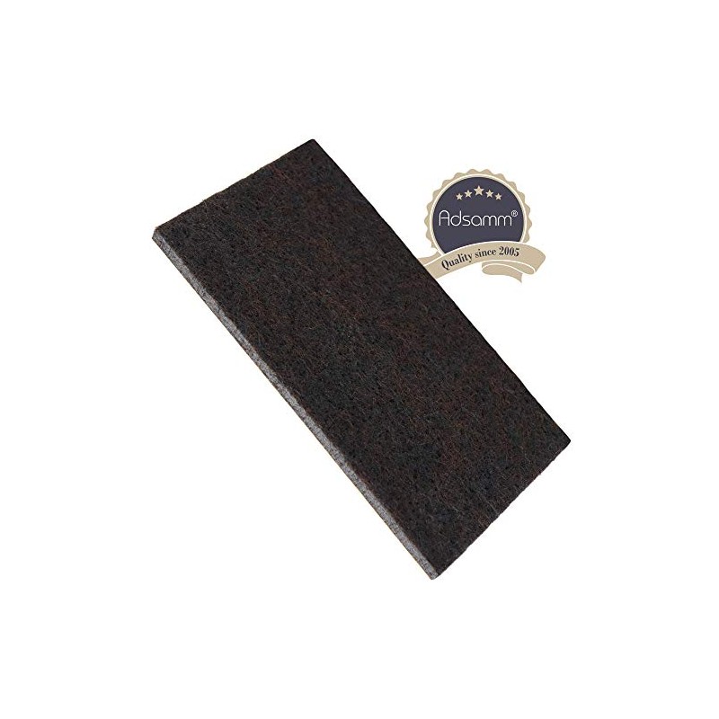 Premium Felt Gliders Square, 50 x 100 mm, Brown –