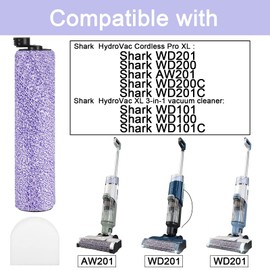 Hydrovac Replacement Brushroll & Filte for Shark WD101 WD201 WD100 WD200 AW201 WD200C WD201C WD101C HydroVac XL 3-in-1 vacuum cleaner, compare parts WDB1, WDB2, WDFF1, WDFF2, WDB1F2