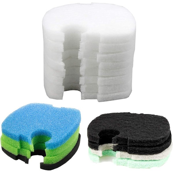 AQUANEAT Replacement Filter Pads Compatible to Canister SUNSUN HW-304B/404B/704B/3000 CF500 Activated Carbon/Phosphate/Ammonia Aquarium Fish Filter Media