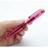 JINHAO 82 Fountain Pen (Transparent Fluorescent Rose Red,Fine Nib 0.5mm)