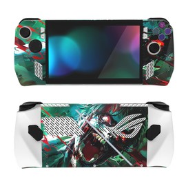 PlayVital 2 Set Protective Skin Decal for ROG Ally, Custom Stickers Vinyl Wraps for ROG Ally Handheld Gaming Console - Raging Zombie