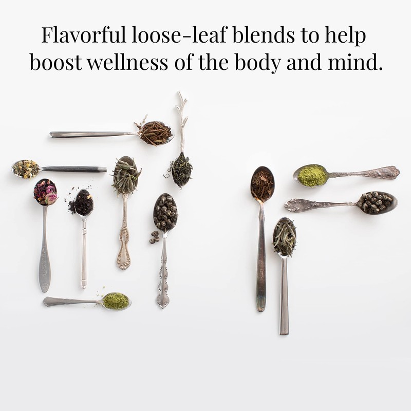 The Republic of Tea Pomegranate Superfruit Full-Leaf Loose Green Tea,