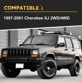 KJ09114BK 5" Front Bump Stops - Tall Polyurethane Bump Stop - Extended Bump Stops Compatible with 1997-2001 Cherokee XJ 2WD/4WD (Pack of 2)