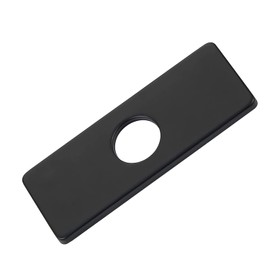 6" Hole Cover Deck for Kitchen Sink Hole Cover and Bathroom Faucet High Quality Stainless Steel Replacement 3 Hole Eye Cover Plate(Matte Black)