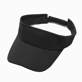 Generic Unisex Adjustable Golf Sports Gym Sun Visor Cap (Black)