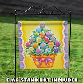 Toland Home Garden Egg Stack 12.5 x 18-Inch Decorative USA-Produced Garden Flag
