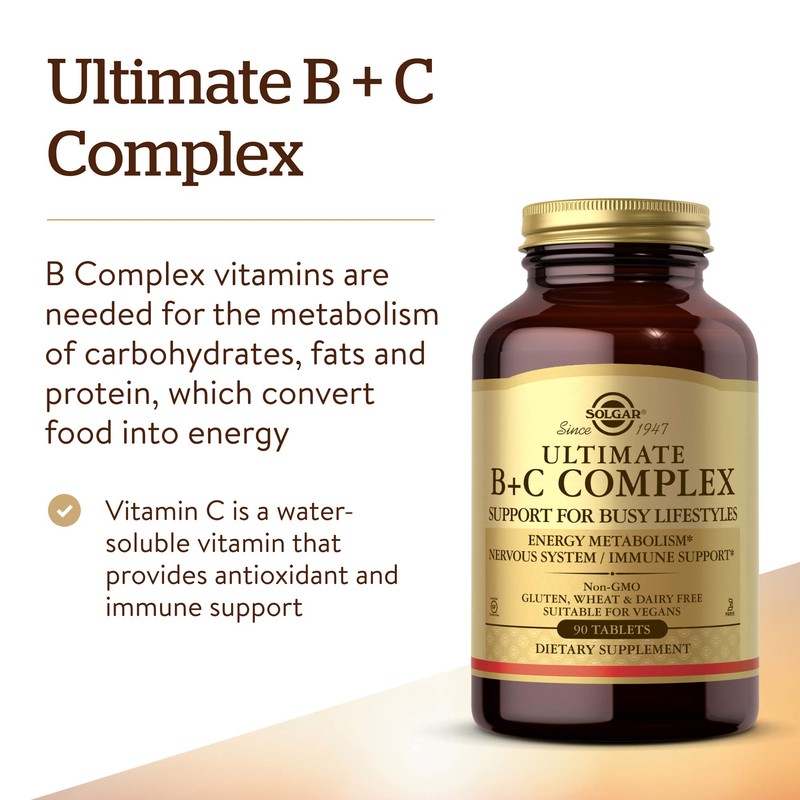 Ultimate B+C Complex Stress Formula 90 Tablets