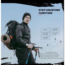 Sports Watches Men's Military Watch Pedometer Watch Men's Digital Watch Men's Outdoor Watch Tactical Watch Military Watch Digital Watch Men's Hiking Accessories Tactical Watch, black, Modern