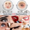 RECKODOR Bathroom Magnifying Makeup Mirror Wall Mounted with Light, Hardwired