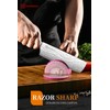 KEEMAKE Nakiri Knife Meat Cleaver: 7 Inch Razor Sharp Chef