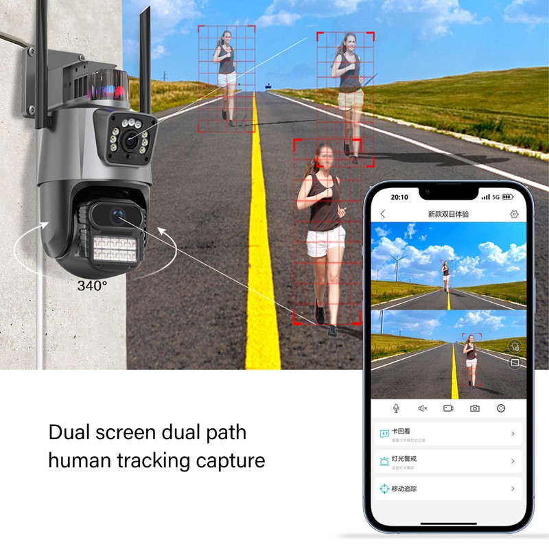 8MP Security Camera Outdoor HD WiFi Security Camera 360 Degree