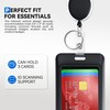 Mayski 2 Pack Badge Holder Retractable Clip ID Card Holder