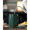 WEOPYCJ Oversized Ceramic Coffee Mugs 33 oz with Lid and