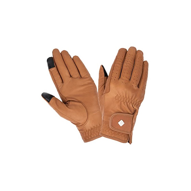 LeMieux Unisex Classic Leather Riding Gloves in Tan - Breathable