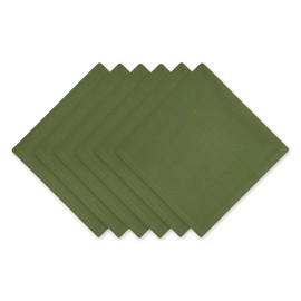 DII Solid Napkin Set Collection, 20x20, Avocado, 6 Piece
