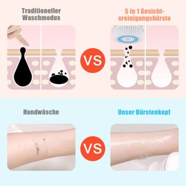 Replacement Heads for Clarisonic Mia-2 Replacement Brushes Face Brush Replacement Cleaning Brush Electric Replacement Heads for Mia, 2 Pieces Replacement Brush Heads for Mia 2/Alpha Fit/Aria/Smart