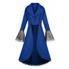 Women's Priate Steampunk Jacket Coat Vintage Renaissance Gothic Victorian Tailcoat(M,Z3326BU)