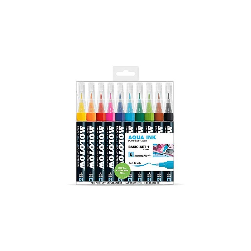 Molotow Grafx Aquamarine 200464 Set Ink Of 10 Pens