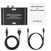 HDMI ARC Audio Extractor with Digital Optical Stereo Audio RCA