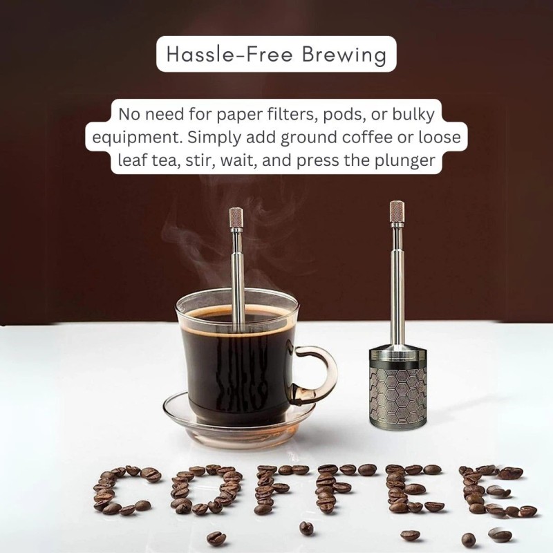 vigor Portable Convenient COFFEE Press plunger & Tea Filter with