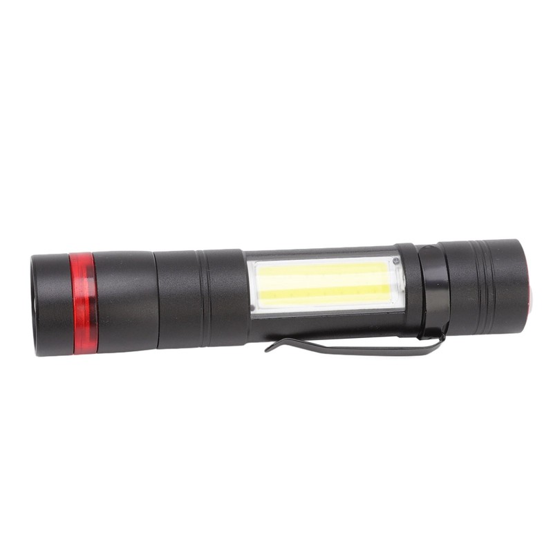 LED Flashlight Multifunction Highlight Telescopic Zoom Rechargeable Waterproof Mini Flashlight