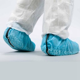 Kill Stat ESD Anti Static Overshoes, Anti Slip Disposable Shoe Cover For Grounding, Blue (100 Pieces)