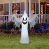 Gemmy Airblown Inflatable Creepy Ghost, 5 ft Tall, White