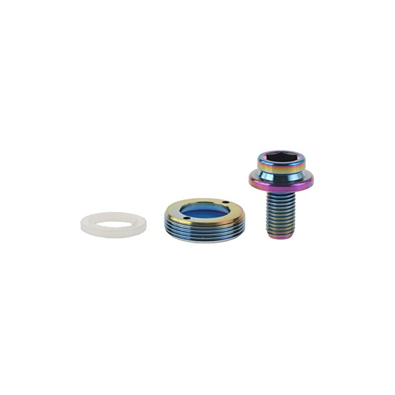 Dingtai Titanium Crank Bolt Screw M8X15mm Extractor Sleeve Rainbow Color