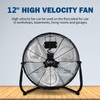 Simple Deluxe 12 Inch 3-Speed High Velocity Heavy Duty Metal
