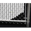 White Bottom Locking Device for Privacy Chain Link Fence Slats