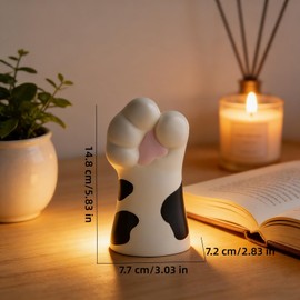 Cat Paw Flower Vase Fake Flowers Resin Vase, Aesthetics Home Office Decorations Desk Organizer, Cat Lovers Gift for Men Women (Not Including Flowers)