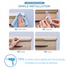 Cabinet Door Bumper, Clear Rubber Door Stopper, Wall Protector, Adhesive