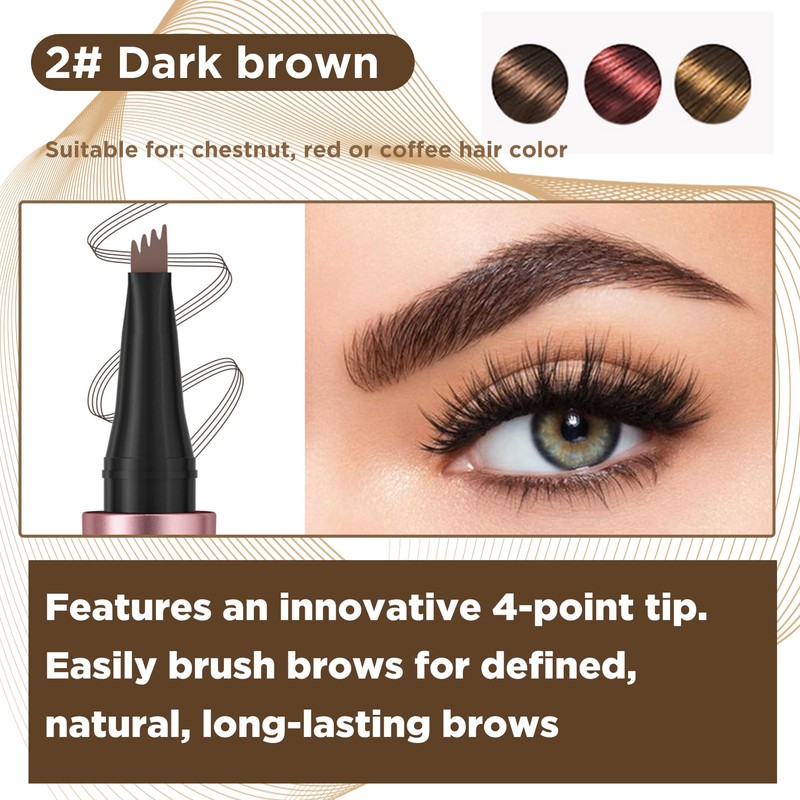 Magic Eyebrow Pencil, Waterproof 3D Eyebrow Pencil, 3D Microblading Eyebrow