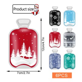 HYran Pack of 6 Hand Warmers, Pocket Warmers, Children's Pocket Warmers, Reusable Hand Warmers for Kinking, Mini Hot Water Bottle, Small Items