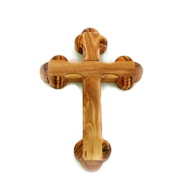 HolyRoses Olive Wood Stations of The Cross Hanging Wall Cross | (9")